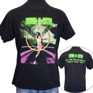 True Vintage 1990 Drivin-N-Cryin XL Fly Me Courageous 1991 World Tour Tee Shirt